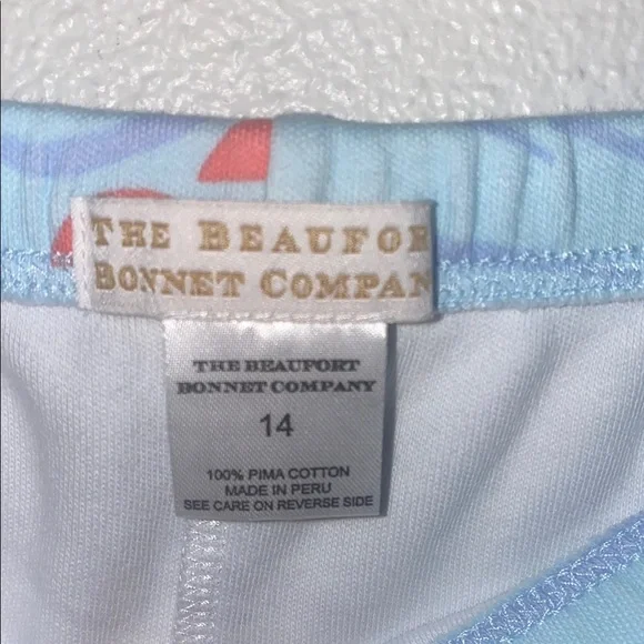 The Beaufort Bonnet Company girls size 14 Blue Shorts with Sailboat Print - Picture 6 of 8